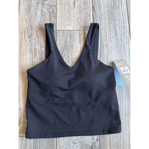 Avia Tennis Bra Tank Women XS Black NWT Built-in Bra Removable Cups AV17HQ260407
